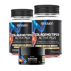 2 Potes de Colágeno Tipo 2 + 1 Balm de Dores
