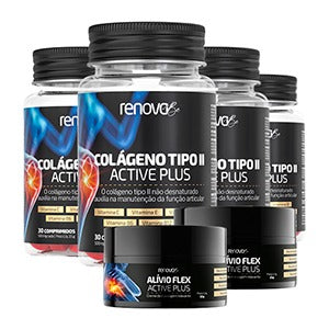 4 Potes de Colágeno Tipo 2 + 2 Balm de Dores